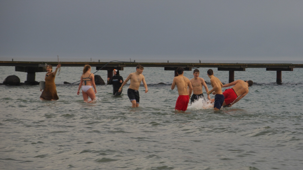 Anbaden auf Fehmarn