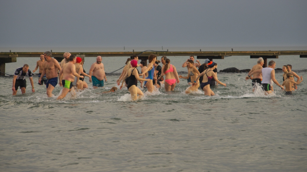 Anbaden auf Fehmarn