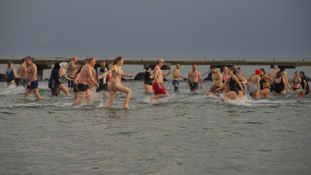 Anbaden auf Fehmarn