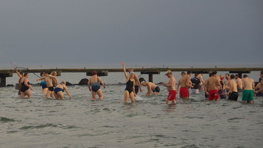 Anbaden auf Fehmarn